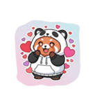 パンダになりたいレッサーパンダ16ver（個別スタンプ：5）