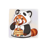 Red panda wanna be a panda！（個別スタンプ：5）