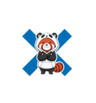 Red panda wanna be a panda！（個別スタンプ：6）