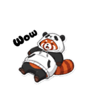 Red panda wanna be a panda！（個別スタンプ：13）