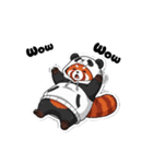 Red panda wanna be a panda！（個別スタンプ：14）