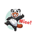 Red panda wanna be a panda！（個別スタンプ：15）