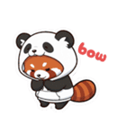 Red panda wanna be a panda！（個別スタンプ：16）