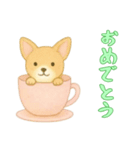 カップから犬2（日常）（個別スタンプ：1）