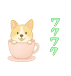 カップから犬2（日常）（個別スタンプ：2）