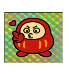 レトロダルマ軍団の逆襲@SFW（個別スタンプ：8）