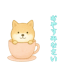 [おやすみなさい専用]カップからイヌ（個別スタンプ：7）