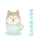 [おやすみなさい専用]カップからイヌ（個別スタンプ：9）