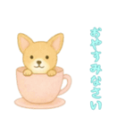[おやすみなさい専用]カップからイヌ（個別スタンプ：14）