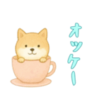 [オッケー専用]カップからイヌ（個別スタンプ：13）