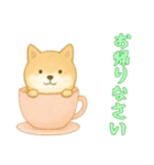 [お帰りなさい専用]カップからイヌ（個別スタンプ：9）