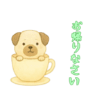 [お帰りなさい専用]カップからイヌ（個別スタンプ：14）