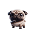 超便利なパグ会話必須スタンプ,（個別スタンプ：1）