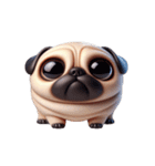 超便利なパグ会話必須スタンプ,（個別スタンプ：5）