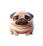 超便利なパグ会話必須スタンプ,（個別スタンプ：6）