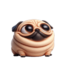 超便利なパグ会話必須スタンプ,（個別スタンプ：8）