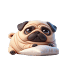 超便利なパグ会話必須スタンプ,（個別スタンプ：9）