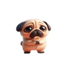 超便利なパグ会話必須スタンプ,（個別スタンプ：14）