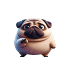 超便利なパグ会話必須スタンプ,（個別スタンプ：17）