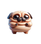 超便利なパグ会話必須スタンプ,（個別スタンプ：20）