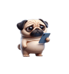 超便利なパグ会話必須スタンプ,（個別スタンプ：24）