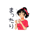 ポニテ女子の秋★日常ことば（個別スタンプ：14）