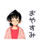 ポニテ女子の秋★日常ことば（個別スタンプ：17）