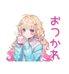 パステル女子のグルチャ（個別スタンプ：3）