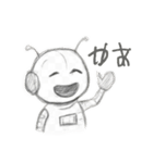 デッサンしたロボットスタンプ（個別スタンプ：10）