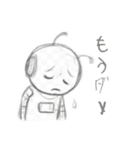 デッサンしたロボットスタンプ（個別スタンプ：12）