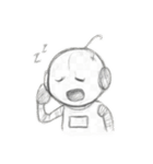 デッサンしたロボットスタンプ（個別スタンプ：16）
