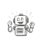 デッサンしたロボットスタンプ（個別スタンプ：24）