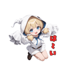 ​【毎日使える】ふわふわおばけのスタンプ（個別スタンプ：7）