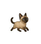 シャム猫（シャムねこ）（個別スタンプ：4）
