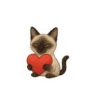 シャム猫（シャムねこ）（個別スタンプ：29）