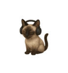 シャム猫（シャムねこ）（個別スタンプ：40）