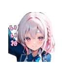 【日常使いに】癒しのピンクJK（個別スタンプ：7）