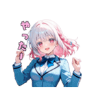 【日常使いに】癒しのピンクJK（個別スタンプ：9）