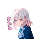 【日常使いに】癒しのピンクJK（個別スタンプ：19）