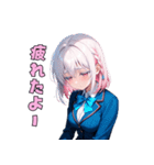 【日常使いに】癒しのピンクJK（個別スタンプ：25）
