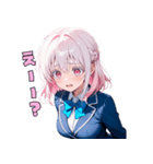 【日常使いに】癒しのピンクJK（個別スタンプ：27）