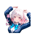 【日常使いに】癒しのピンクJK（個別スタンプ：30）
