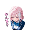 【日常使いに】癒しのピンクJK（個別スタンプ：38）