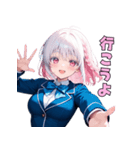 【日常使いに】癒しのピンクJK（個別スタンプ：40）