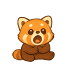 あかいレッサーパンダPandiのまいにち（個別スタンプ：3）