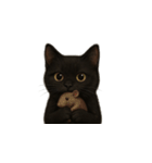 黒猫（くろねこ / Kuro-neko）（個別スタンプ：32）