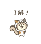 連絡用❤️リスのしましま（個別スタンプ：4）