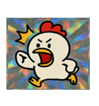 ニワトリきらきら感情便@SFW（個別スタンプ：3）