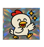 ニワトリきらきら感情便@SFW（個別スタンプ：4）
