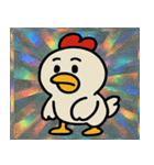 ニワトリきらきら感情便@SFW（個別スタンプ：5）